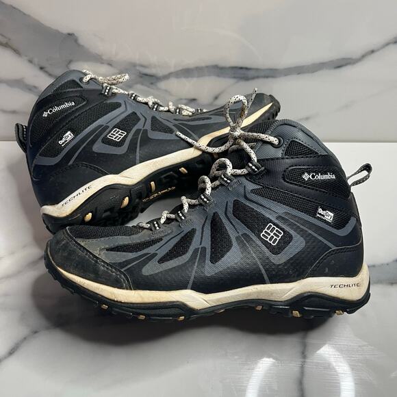 Columbia Omni-Grip YL1042-010 Women's Techlite Waterproof Boots Sz 6.5 Hiking - Picture 7 of 8